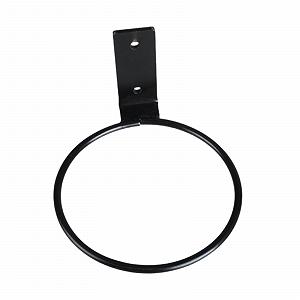 Настінний тримач для квіткового горщика perfk металевий підвісний для перил та паркану Чорний - Фото 1