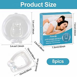 Розширювач для носа Магнітний проти хропіння Набір з 8 багаторазових силіконових synthetic.ua - Фото 1