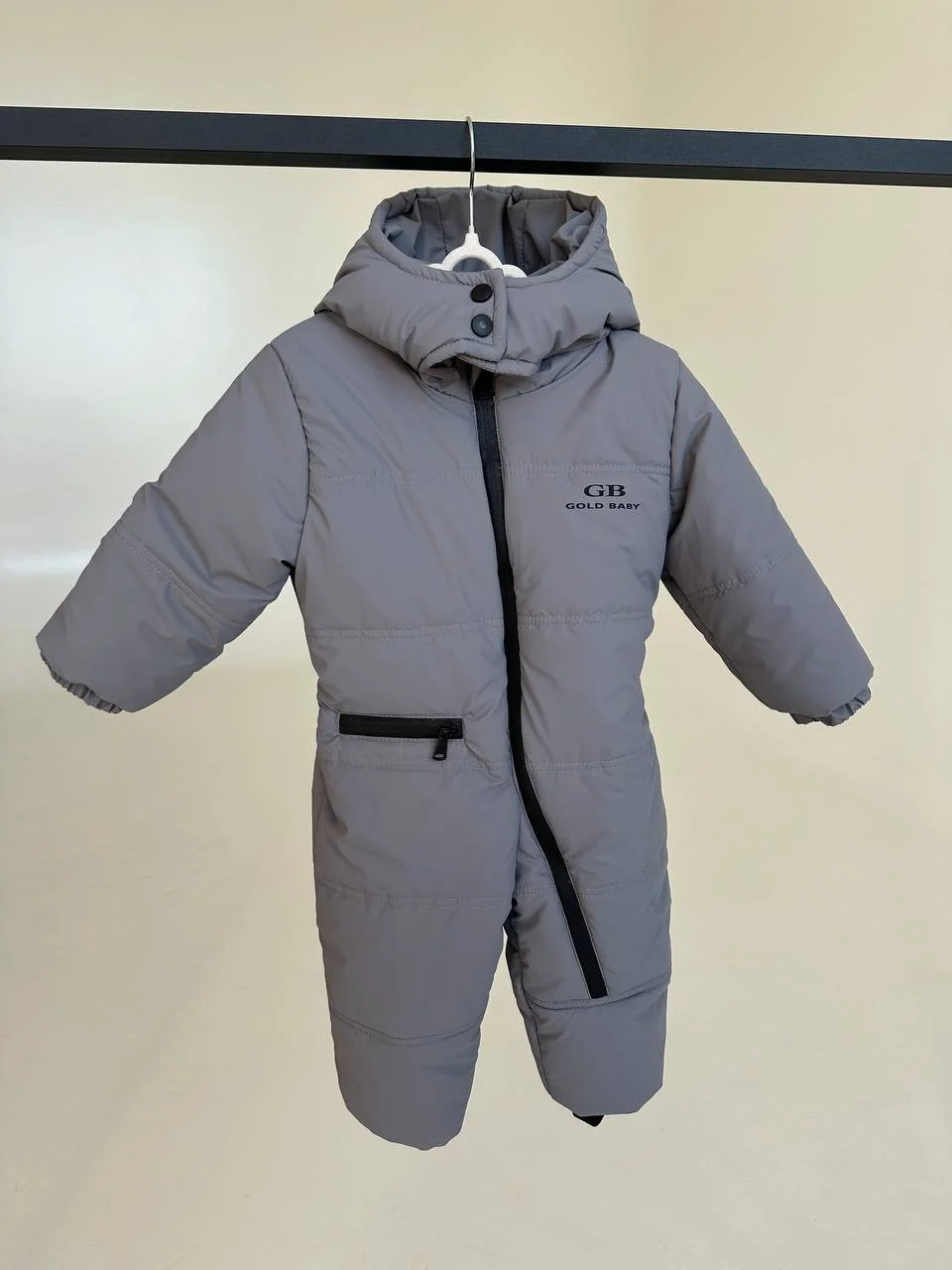 Демісезонний дитячий комбінезон 74р весна/осінь Голд сірий, фото №2 Демісезонний дитячий комбінезон 74р весна/осінь Голд сірий, фото №2