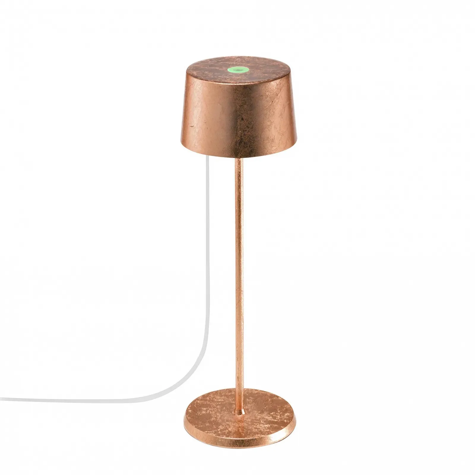 Настільна лампа Zafferano Olivia Dimmable LED IP65 Micro USB 35.5 см Leaf Copper, фото №2