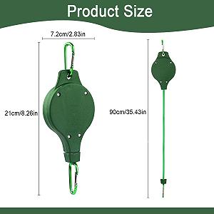 Підвіси для рослин висувні 3 шт зелені synthetic.ua - Фото 1