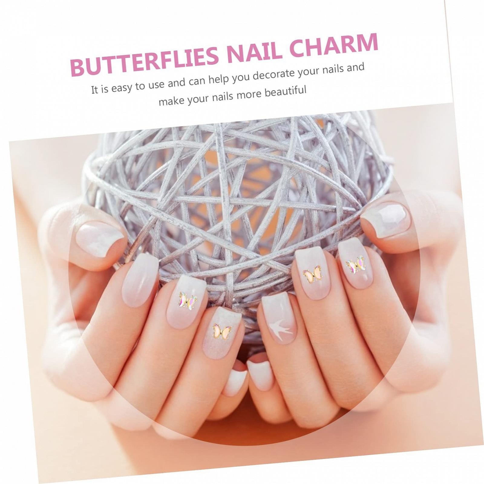Прикраса для нігтів Метелик Healeved 3D, 24 шт, фото №4