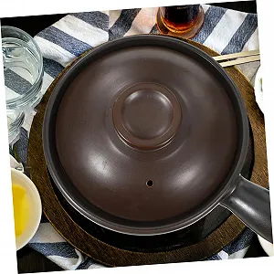 Кастрюля для супа керамическая литий-ионная маленькая для открытого огня synthetic.ua - Фото 1