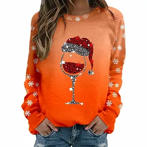 Пуловер Qzeanxy Женский Оверсайз Свитшот Basic Длинный рукав Однотонный Хлопок Y2k-Shirt - Фото 1