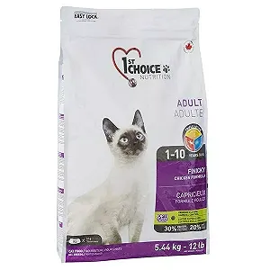 Сухий корм 1st Choice Adult Finicky Chicken 5.44 кг фініки і курятини для привабливих кішок - Фото 1