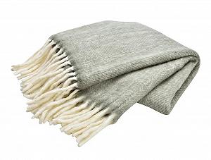 Покривало itsisa Пухнасте мохерове світло-сіре 130x170 см - Фото 1