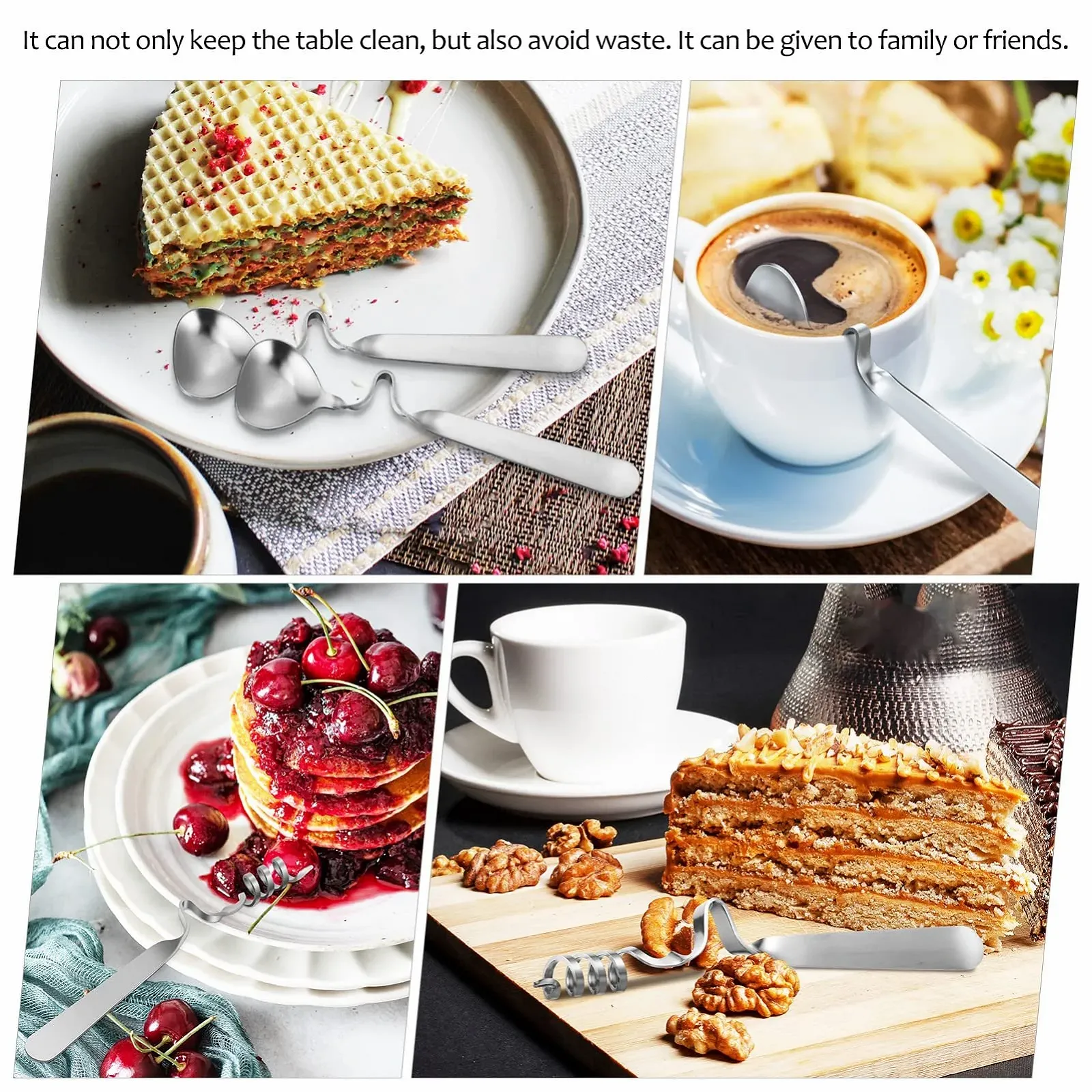 Ложка для еспресо Artibetter Набір з 4 шт, з нержавіючої сталі, фото №3