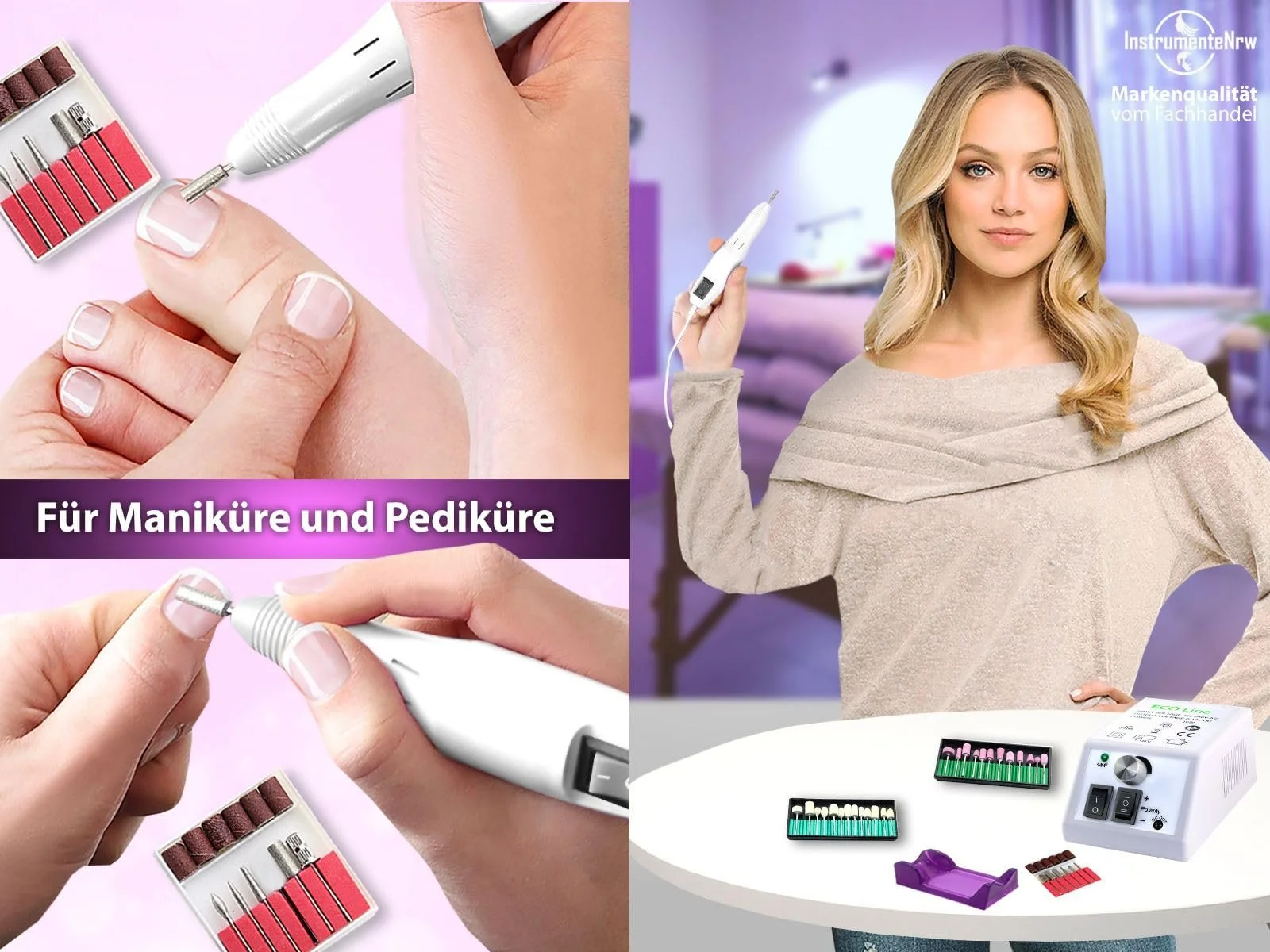 Комбінований пристрій Електричний з полірувальником та керамічним шліфувальним корпусом, фото №4