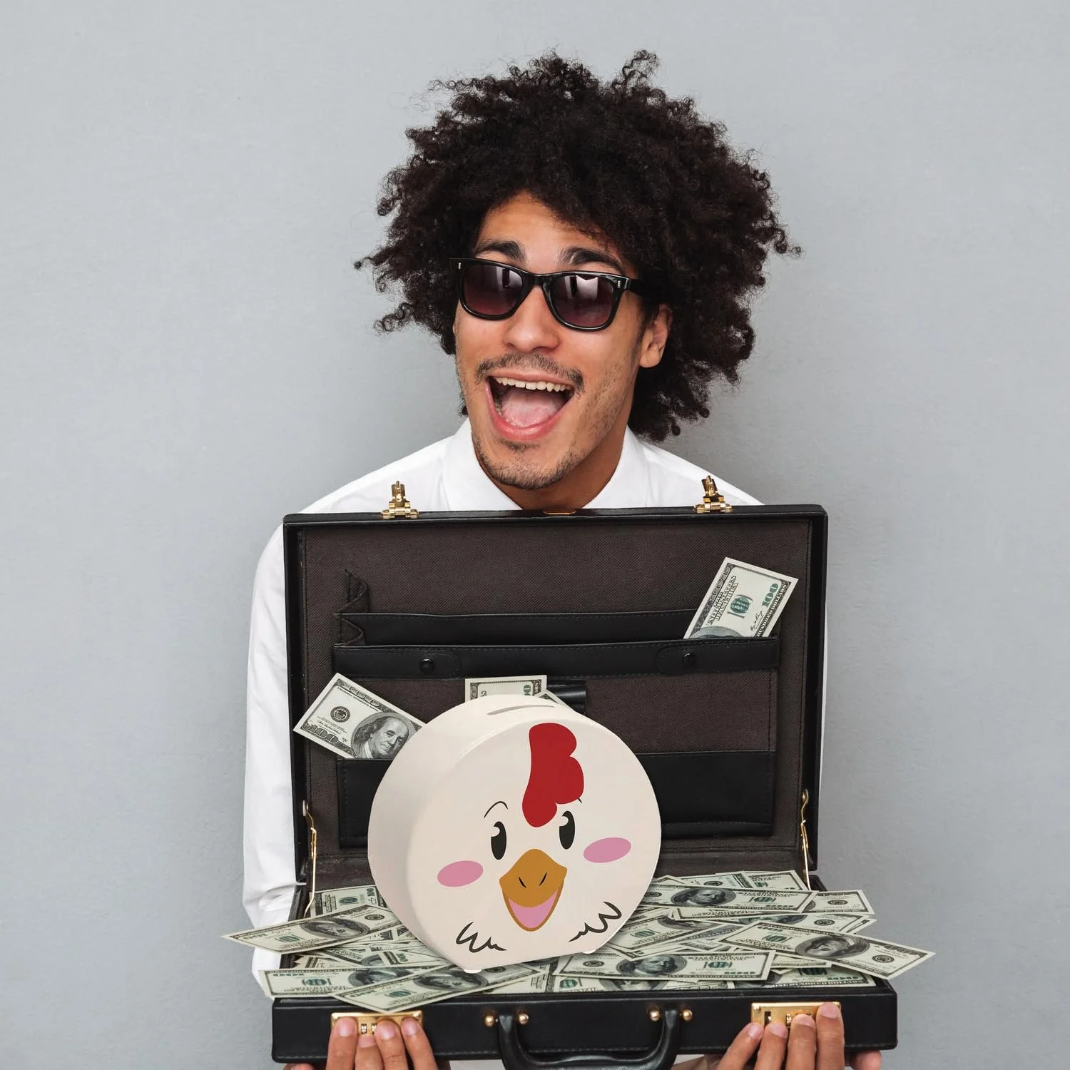 Скарбничка керамічна з мордочкою курчати, фото №5