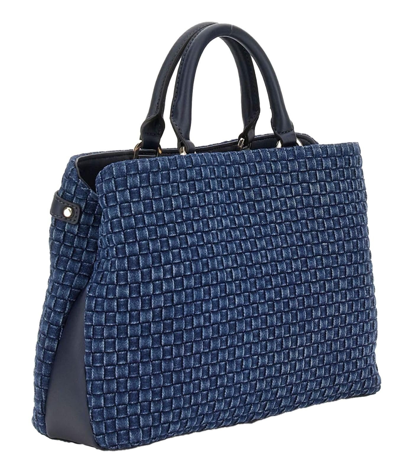 Женская сумка через плечо GUESS Majka Girlfriend Satchel Blue, фото №2