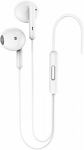 Навушники вакуумні провідні з мікрофоном XO EP69 White - Фото 1