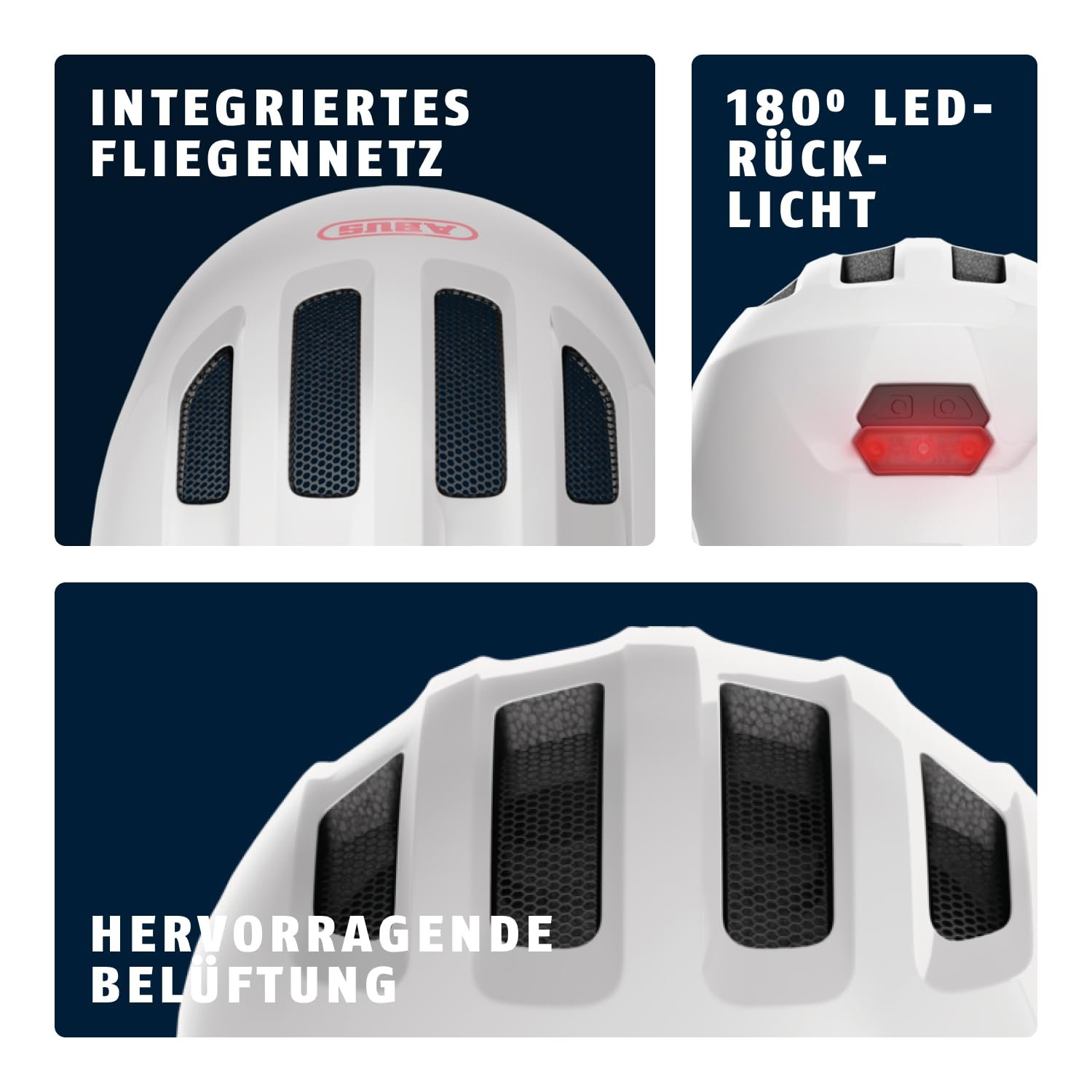 Шолом ABUS Smiley 3.0 ACE LED з ліхтарем, фото №4