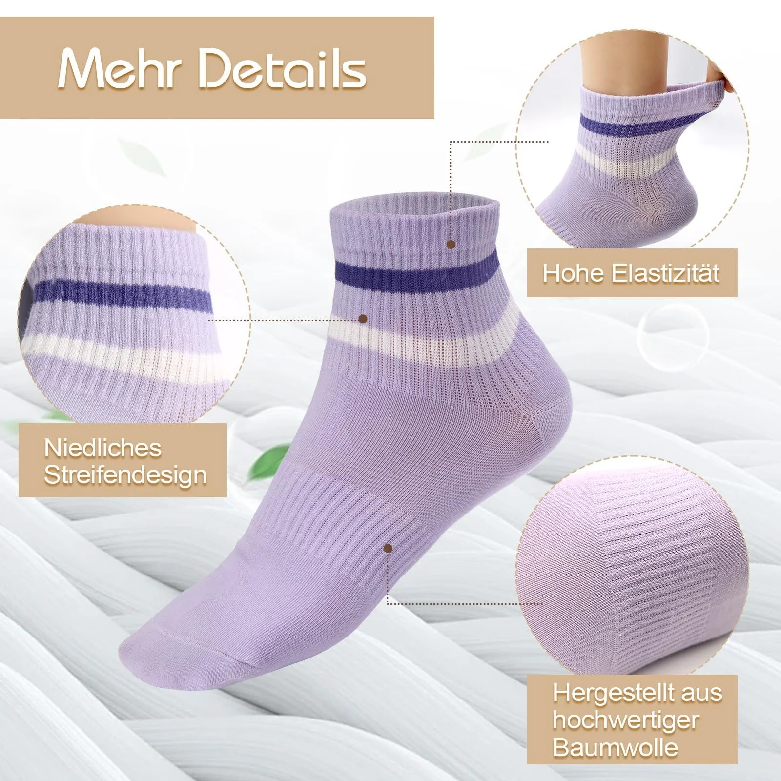 Жіночі тенісні шкарпетки Кольорові 35-42, фото №3