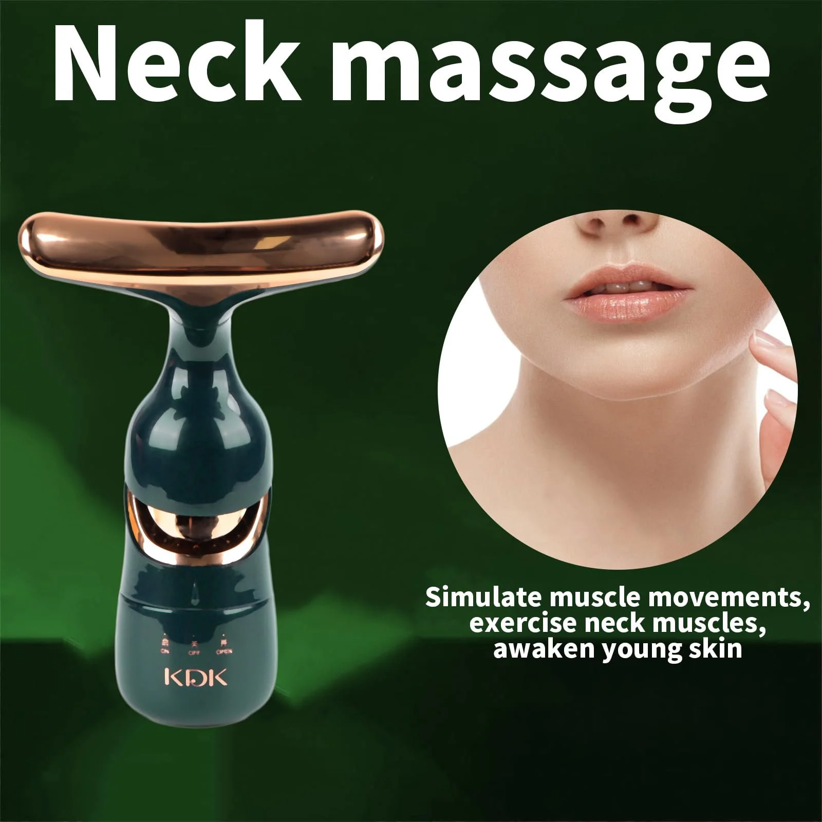 Массажер для лица Skin Rejuvenation Face Device 3 режима 45°C для лифтинга и ухода за кожей, фото №6