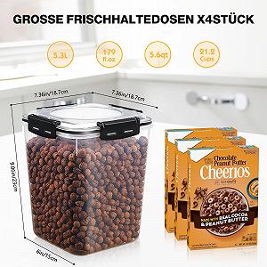 Набір ємностей для зберігання YASHE 5.3 L 4 шт. BPA-Free synthetic.ua - Фото 1