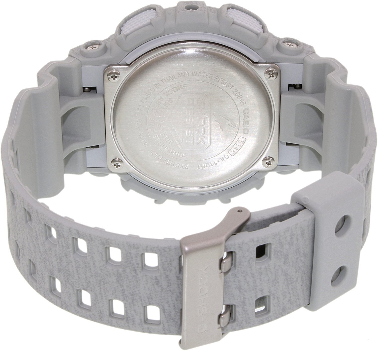 Чоловічий годинник Casio G-Shock GA-110HT-8AER сірий, хронограф, фото №3