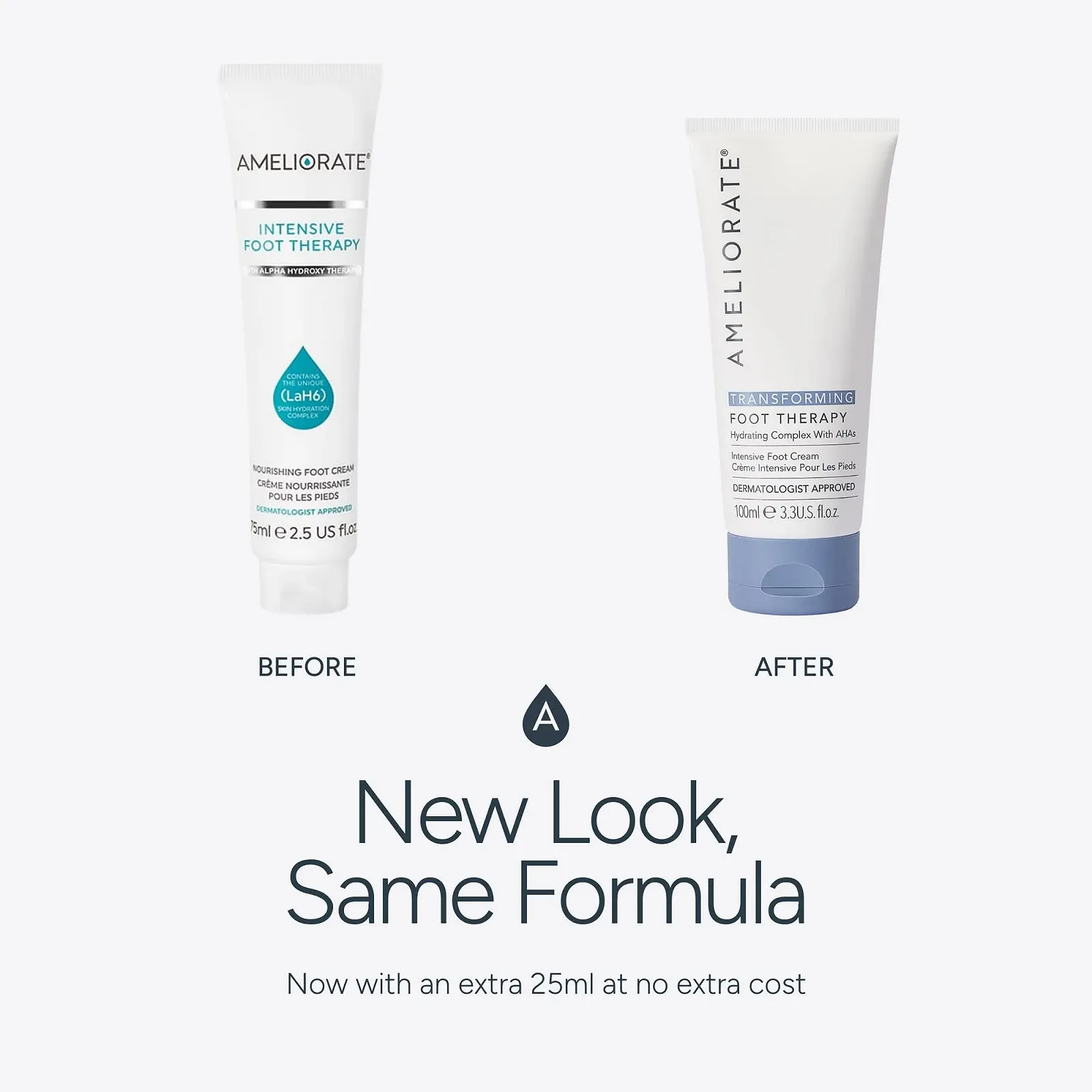 Крем-терапия для ног AMELIORATE Transforming Foot Therapy отшелушивающий AHA 100 мл, фото №4 Крем-терапия для ног AMELIORATE Transforming Foot Therapy отшелушивающий AHA 100 мл, фото №4