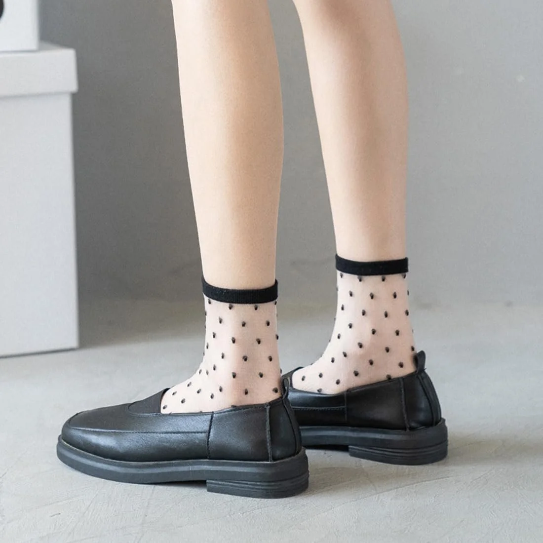 Женские носки Прозрачные Тонкие носки-сеточки 4 пары, фото №5 Женские носки Прозрачные Тонкие носки-сеточки 4 пары, фото №5