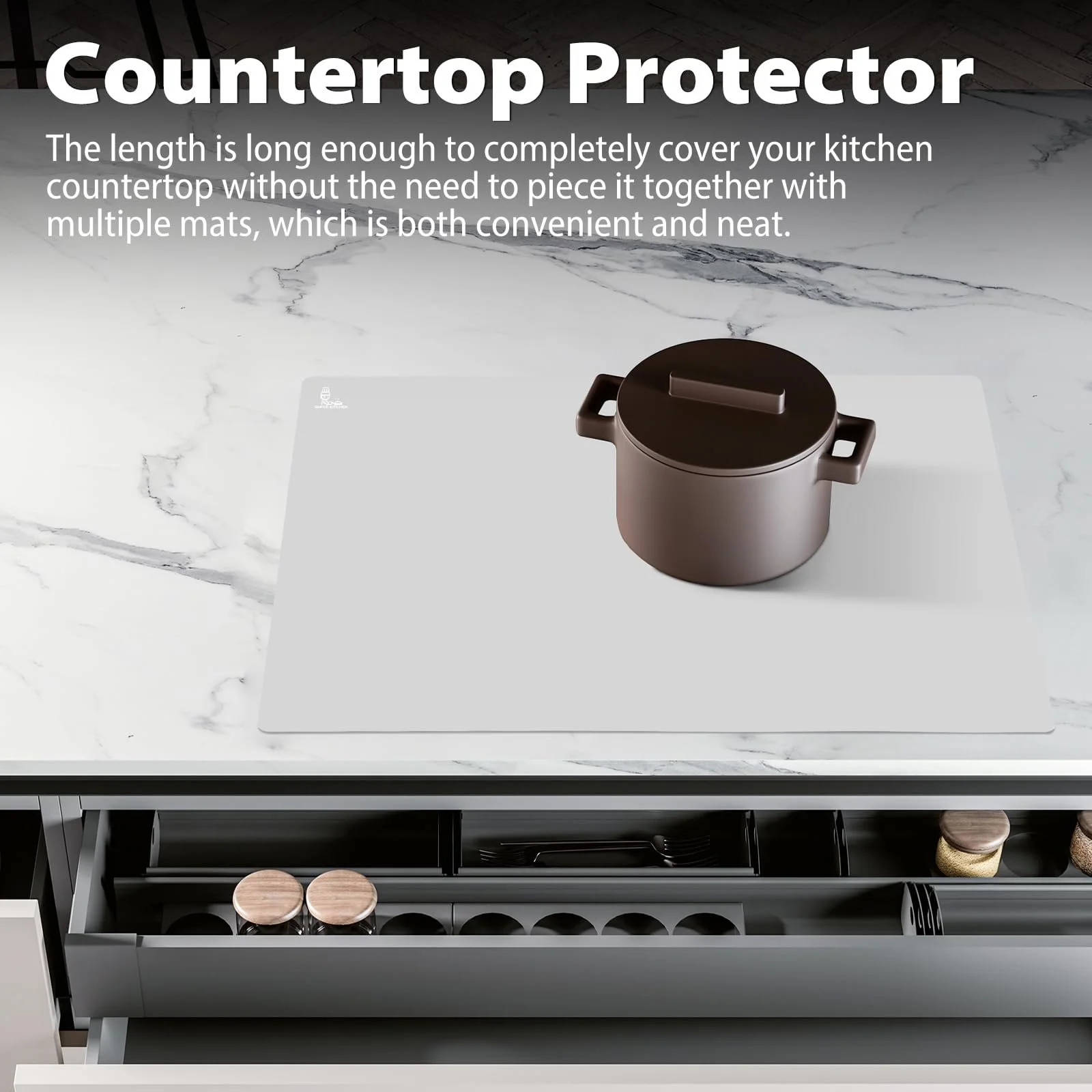 Килимок для випічки SUPER KITCHEN Силіконовий великий антипригарний для розкачування тіста XXL., фото №6 Килимок для випічки SUPER KITCHEN Силіконовий великий антипригарний для розкачування тіста XXL., фото №6