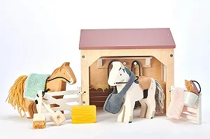 Конюшня Tender Leaf Toys для лялькового будинку ціна на synthetic.ua - Фото 1 Конюшня Tender Leaf Toys для лялькового будинку synthetic.ua - Фото 1