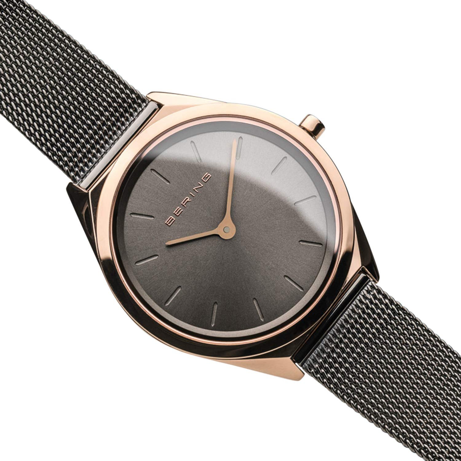 Унисекс часы BERING 31 mm с кварцевым механизмом | Наручные часы с корпусом и циферблатом из нержавеющей стали | Миланский браслет | Сапфировое стекло | 3 ATM | 17031, фото №3 Унисекс часы BERING 31 mm с кварцевым механизмом | Наручные часы с корпусом и циферблатом из нержавеющей стали | Миланский браслет | Сапфировое стекло | 3 ATM | 17031, фото №3