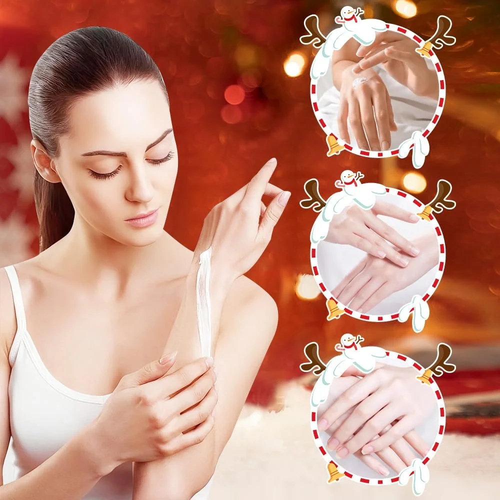 Набор рождественских кремов для рук Увлажняющие кремы для ухода за руками для сухой кожи Рождественский подарочный набор для женщин/мам/мужчин, фото №5 Набор рождественских кремов для рук Увлажняющие кремы для ухода за руками для сухой кожи Рождественский подарочный набор для женщин/мам/мужчин, фото №5