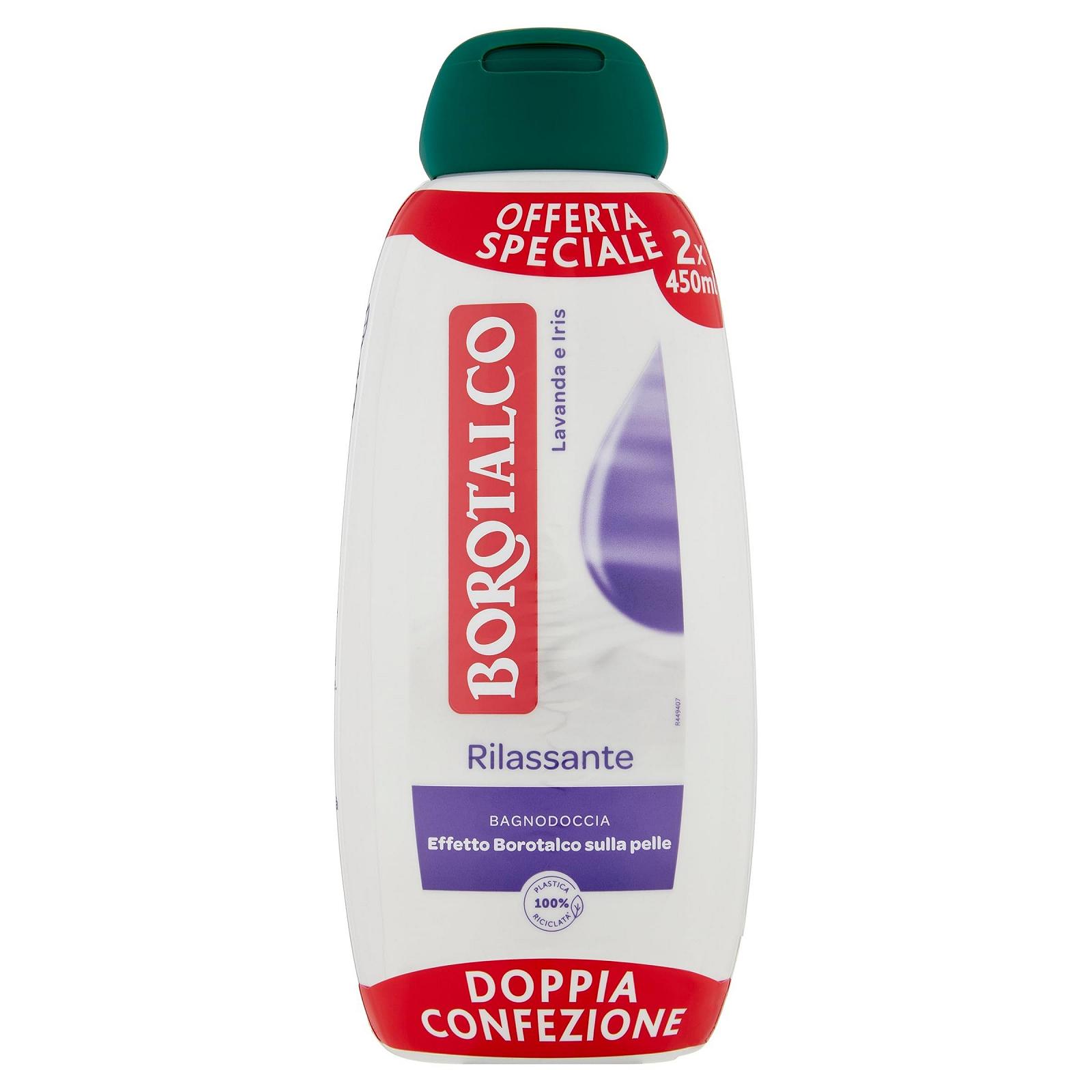 Гель для душу Borotalco Relaxing Lavender and Iris 2 x 450 мл, фото №1