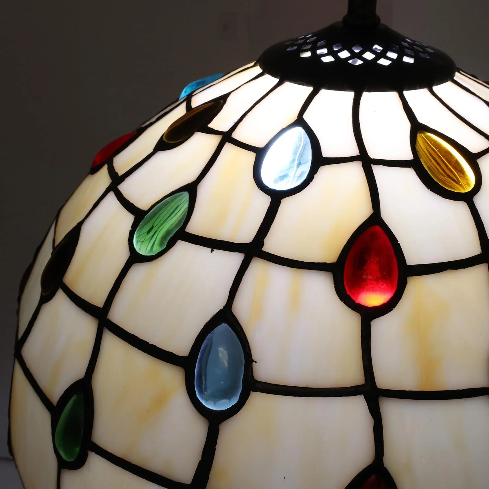 Настільна лампа Alpinaluz Tiffany Style E27 Бронзова латунь, фото №7