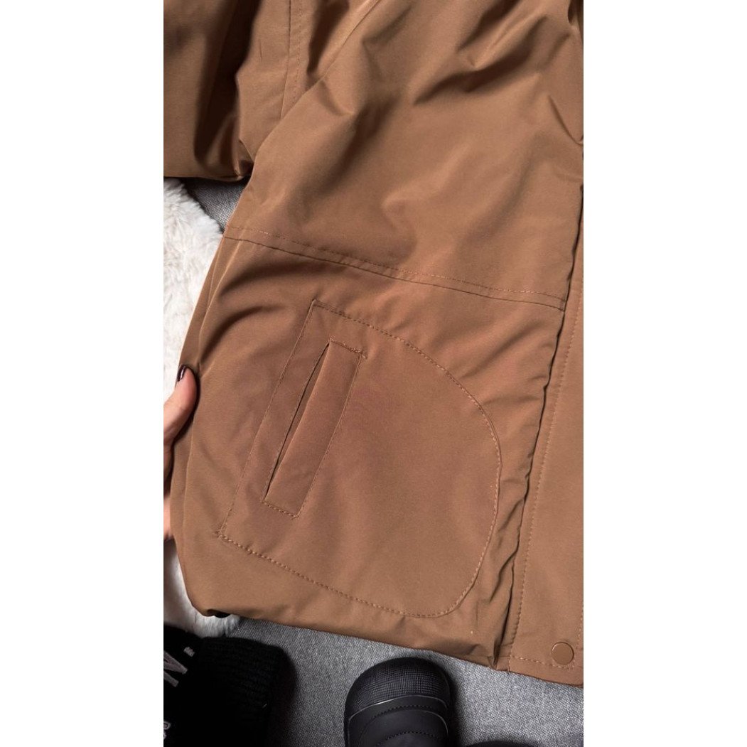 Стильна дитяча куртка від 130 до 160 см еврозима з капюшоном з хутром осінь/зима, фото №5