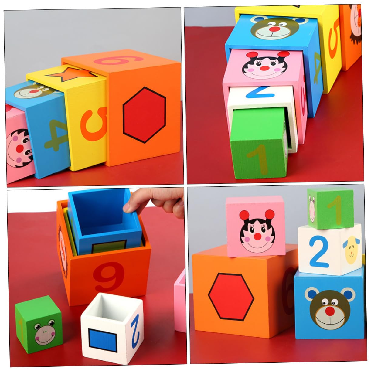Іграшка PHENOFICE 6 шт Дитяча Лічильна Іграшка Дерев'яна, фото №2