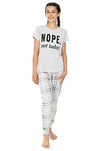 Піжама Nope Not Today Check Leg Бавовна Довга для дівчат synthetic.ua - Фото 1