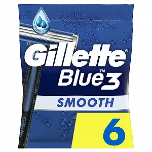 Одноразовая бритва Gillette Blue3 Smooth 6 шт 3 лезвия 40° ComfortGel - Фото 1