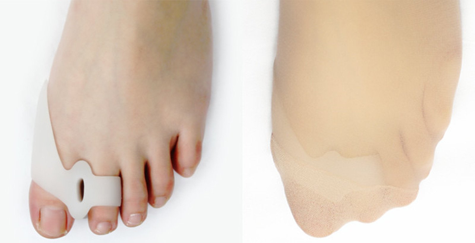 Разделитель для пальцев ног CareforYou Поколение 3 Подушечка из мягкого силикона с отверстием Белый, фото №8