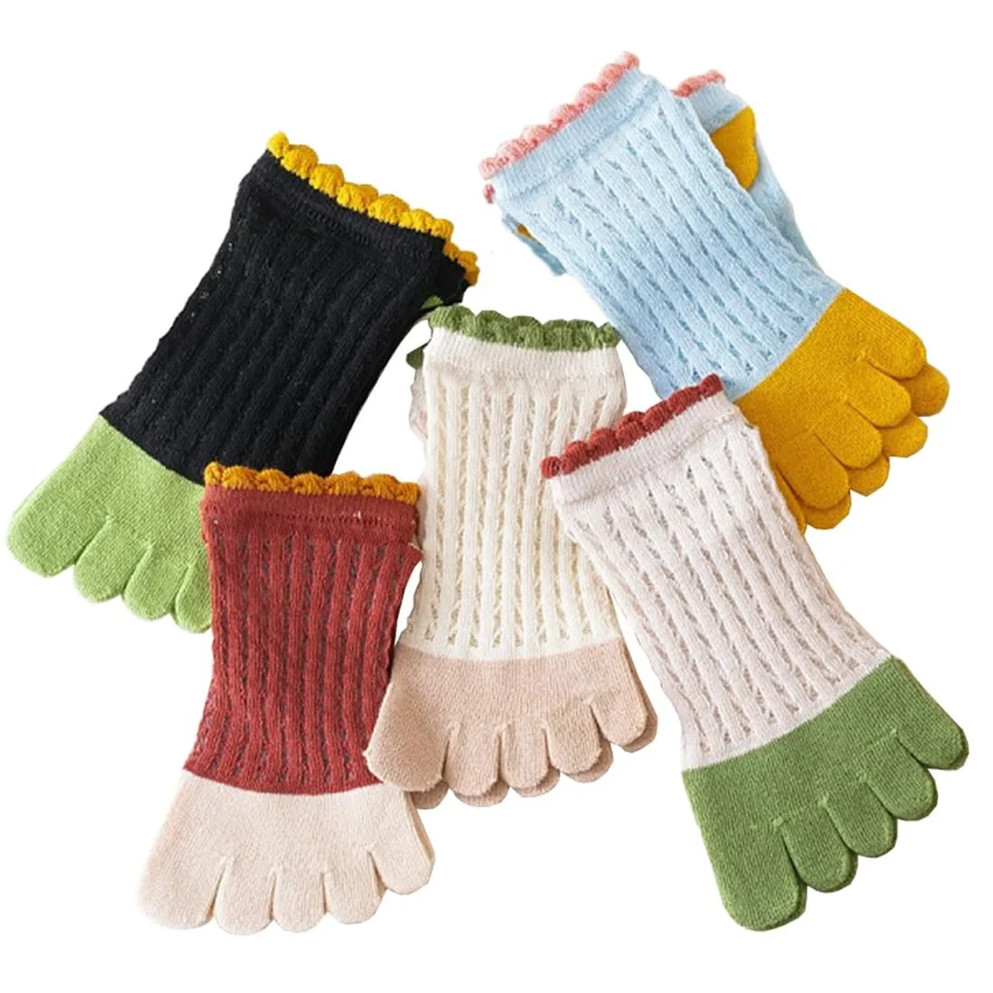 Жіночі шкарпетки для пальців ніг Бавовна Спортивні 5 пар, фото №3 Жіночі шкарпетки для пальців ніг Бавовна Спортивні 5 пар, фото №3