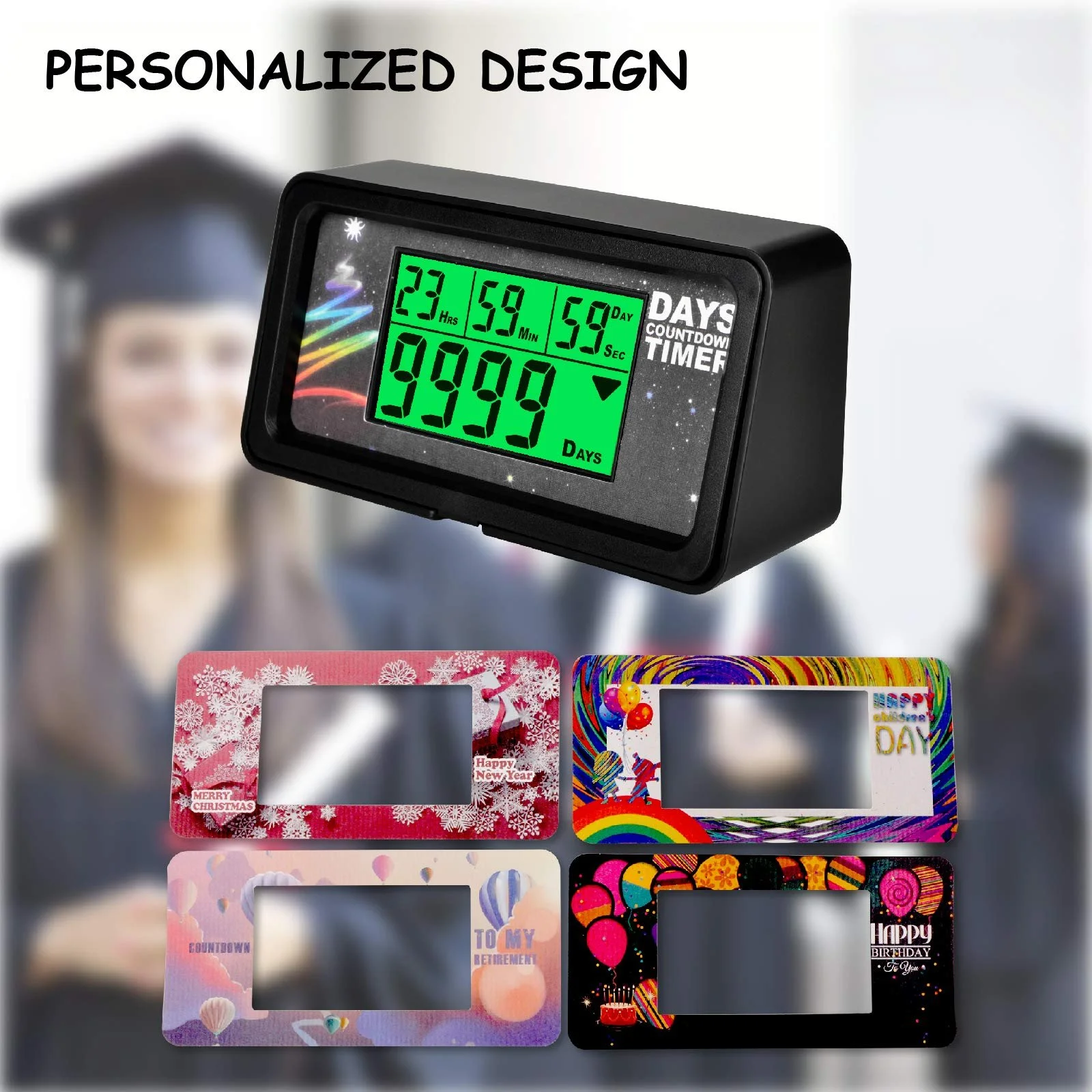Цифровий годинник таймер зворотного відліку Jayron 9999 днів Великий LCD-дисплей Підсвітка, фото №3 Цифровий годинник таймер зворотного відліку Jayron 9999 днів Великий LCD-дисплей Підсвітка, фото №3