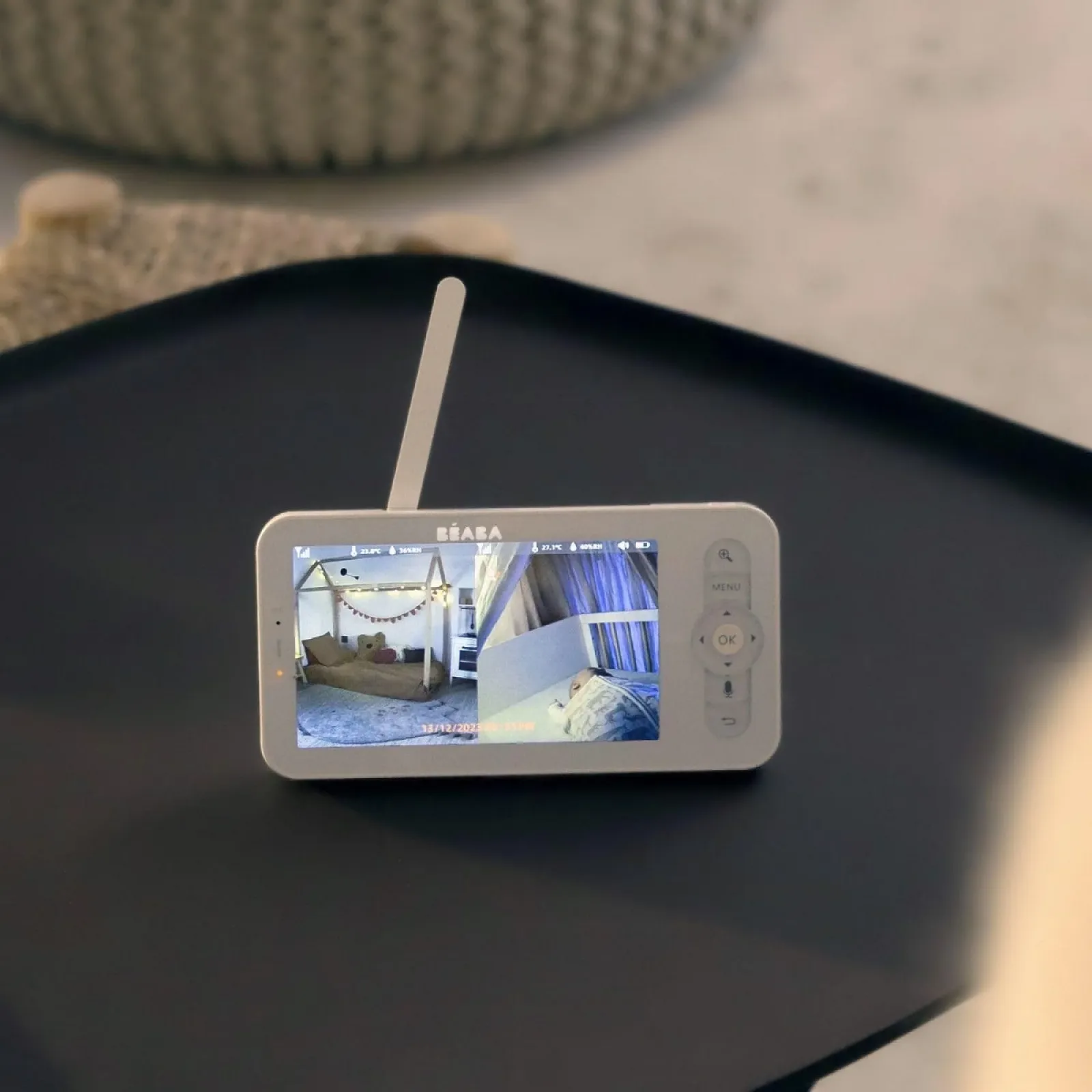 Відеоняня BÉABA Zen Night Light 720P HD 360° White, фото №3