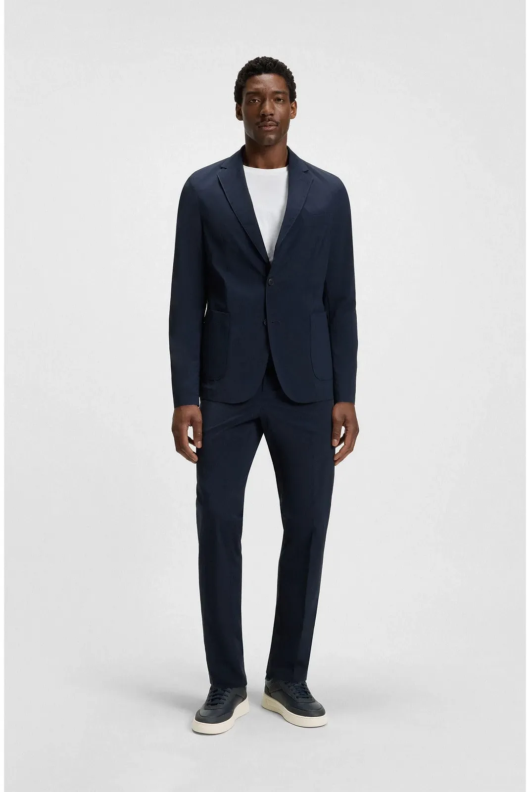 Кроссовки BOSS Baltimore Tenn из кожи двухцветные, фото №3