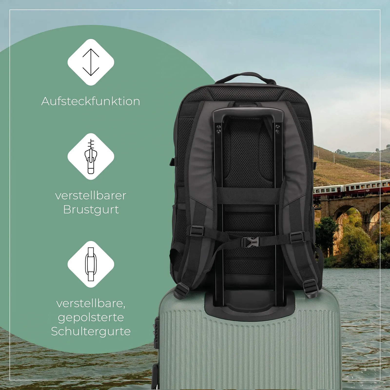 Рюкзак Travelite Basics Daypack 15.6 дюйма 48 см 28 л 900 г Black, фото №6