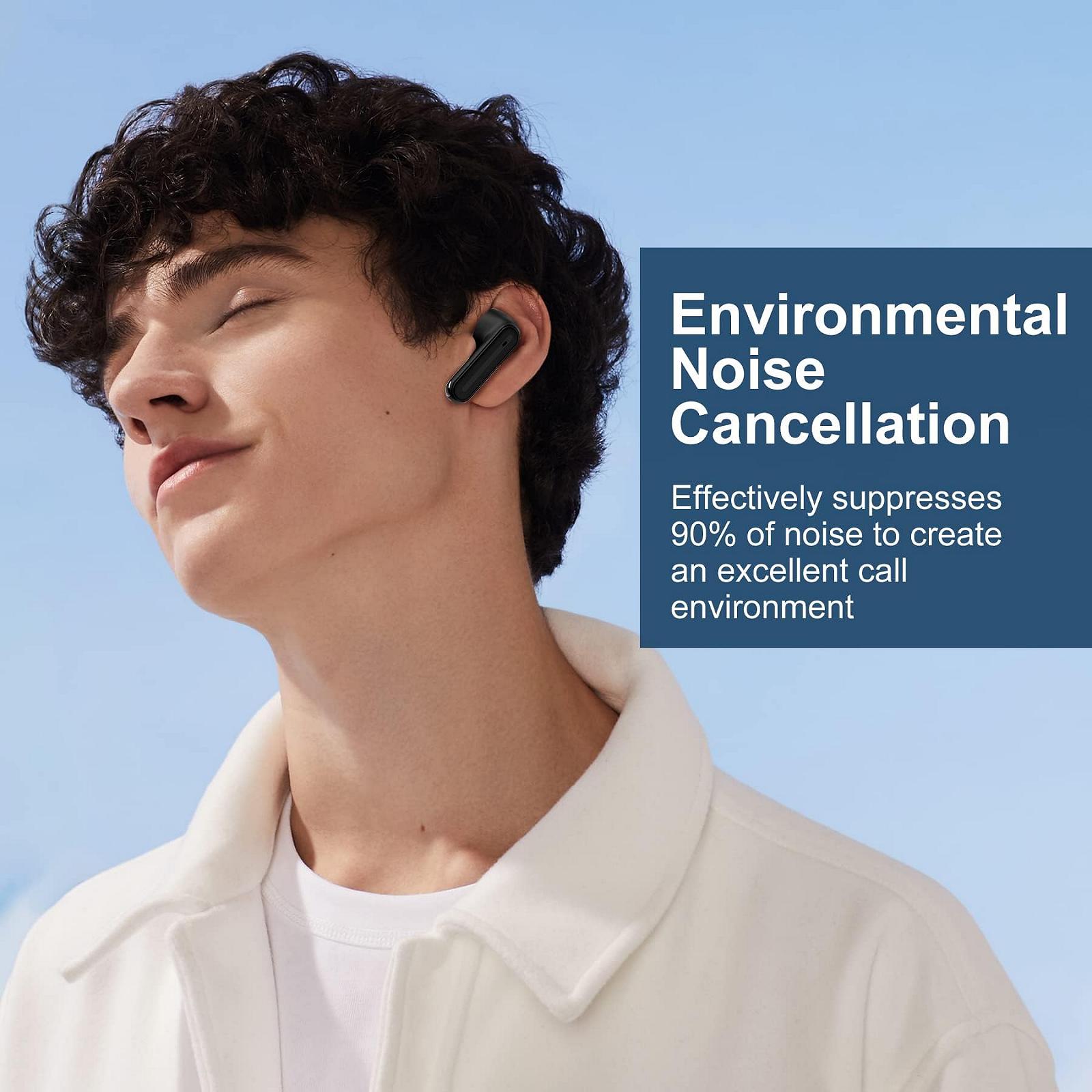 Наушники Blackview AirBuds 7 Bluetooth 5.3 Глубокий бас Беспроводные Вкладыши Шумоизоляционные Наушники с 4 ENC Микрофон Водонепроницаемые IP7 LED Дисплей, фото №7