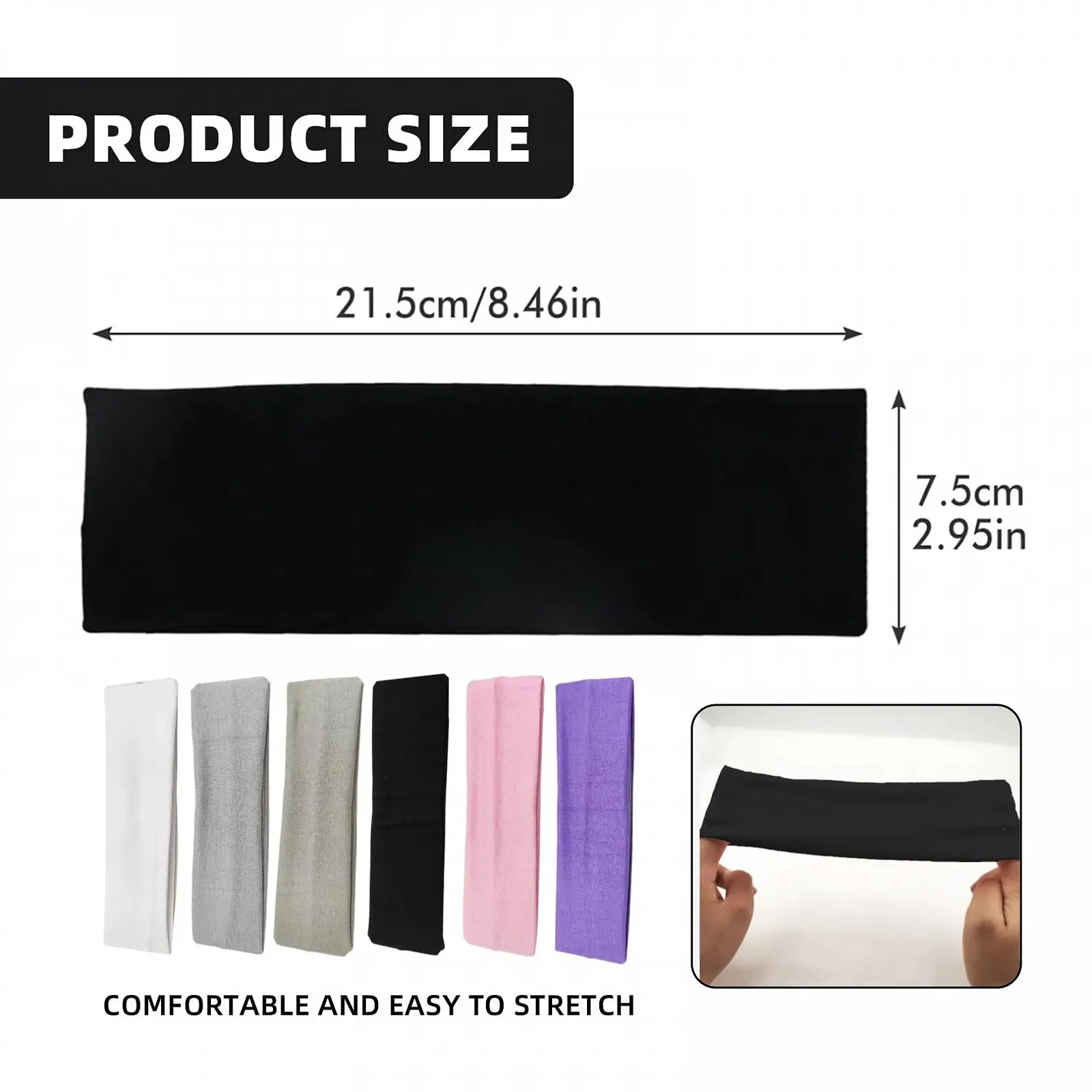 Набір з 6 жіночих пов'язок для волосся, фото №2 Набір з 6 жіночих пов'язок для волосся, фото №2