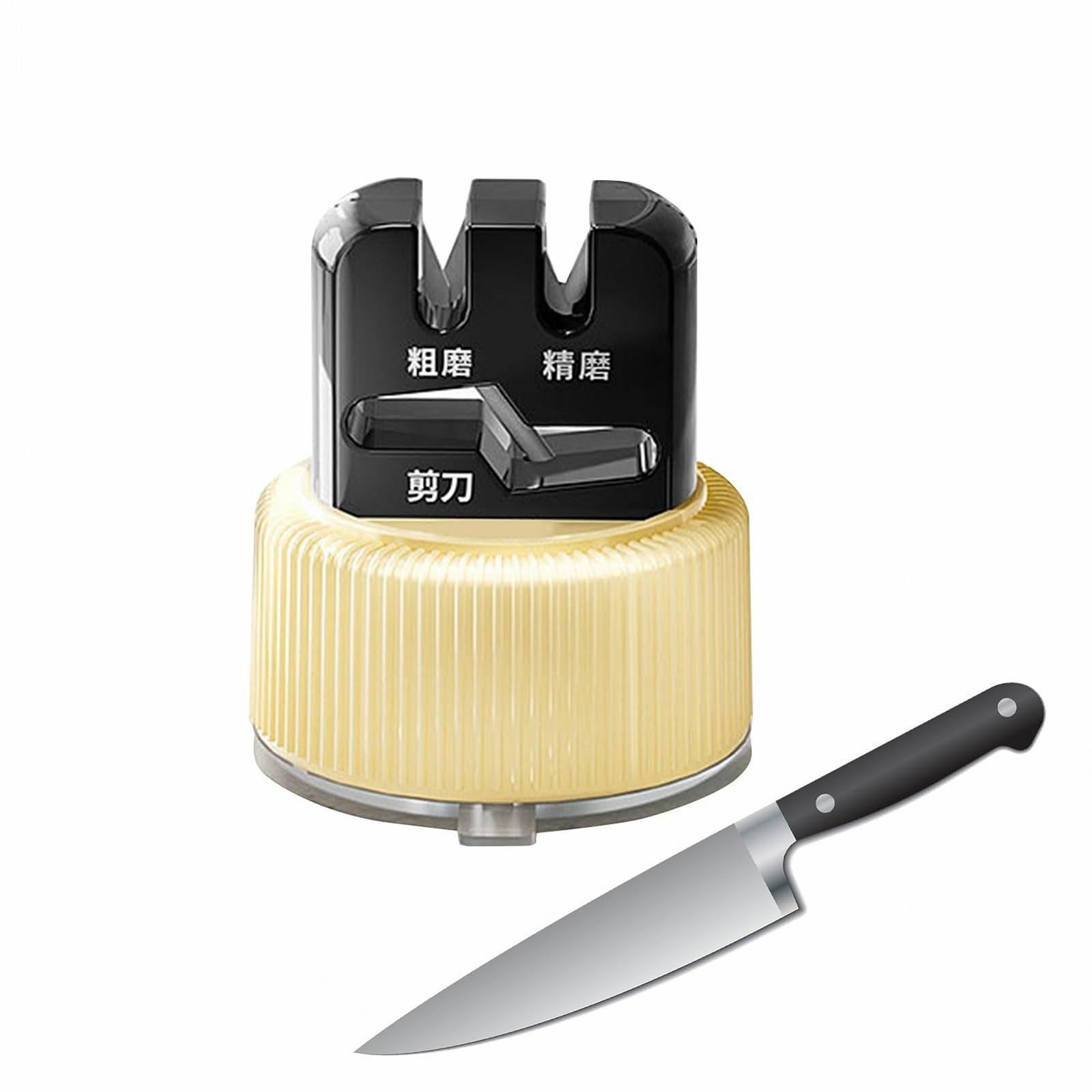 Точилка для ножниц и ножей на присоске вольфрамовая и керамическая 3 положения портативная, фото №8