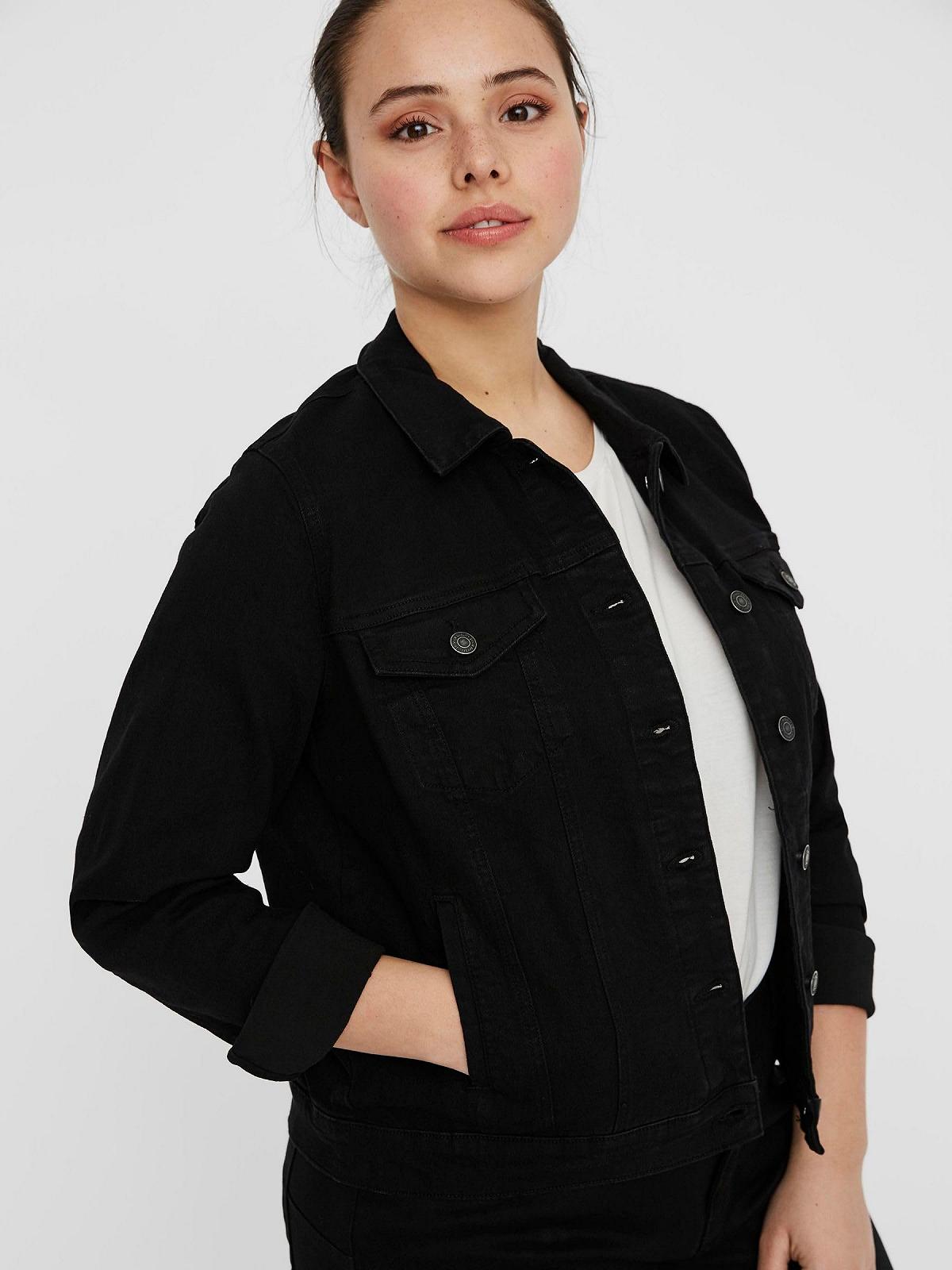 Куртка VERO MODA Vmruna Ls Slim DNM Jck Mix Ga Cur Noos, фото №6