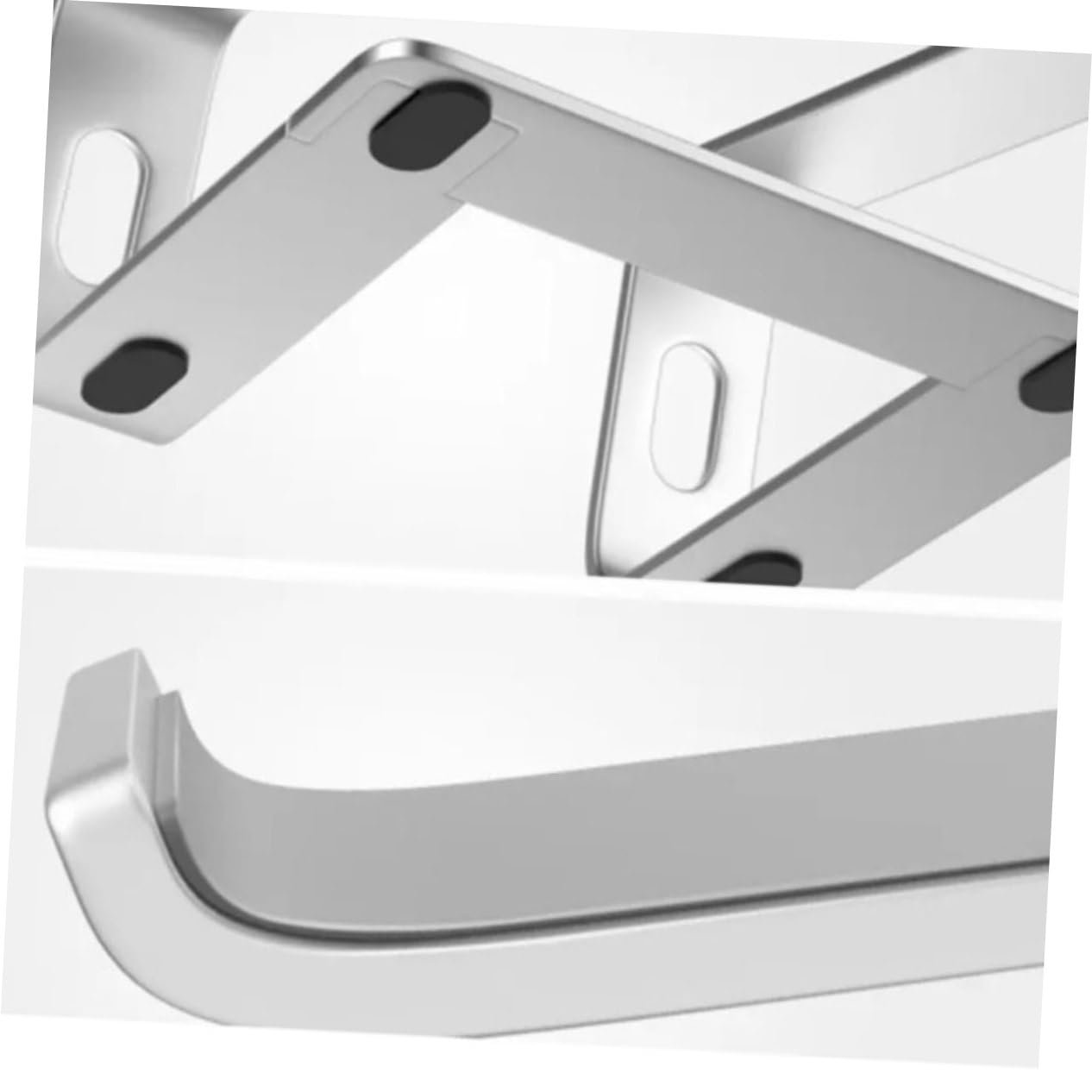 Підставка для ноутбука алюмінієва Operitacx з вентиляцією легка портативна з нековзними накладками для столу офісу дому та в дорозі, фото №5