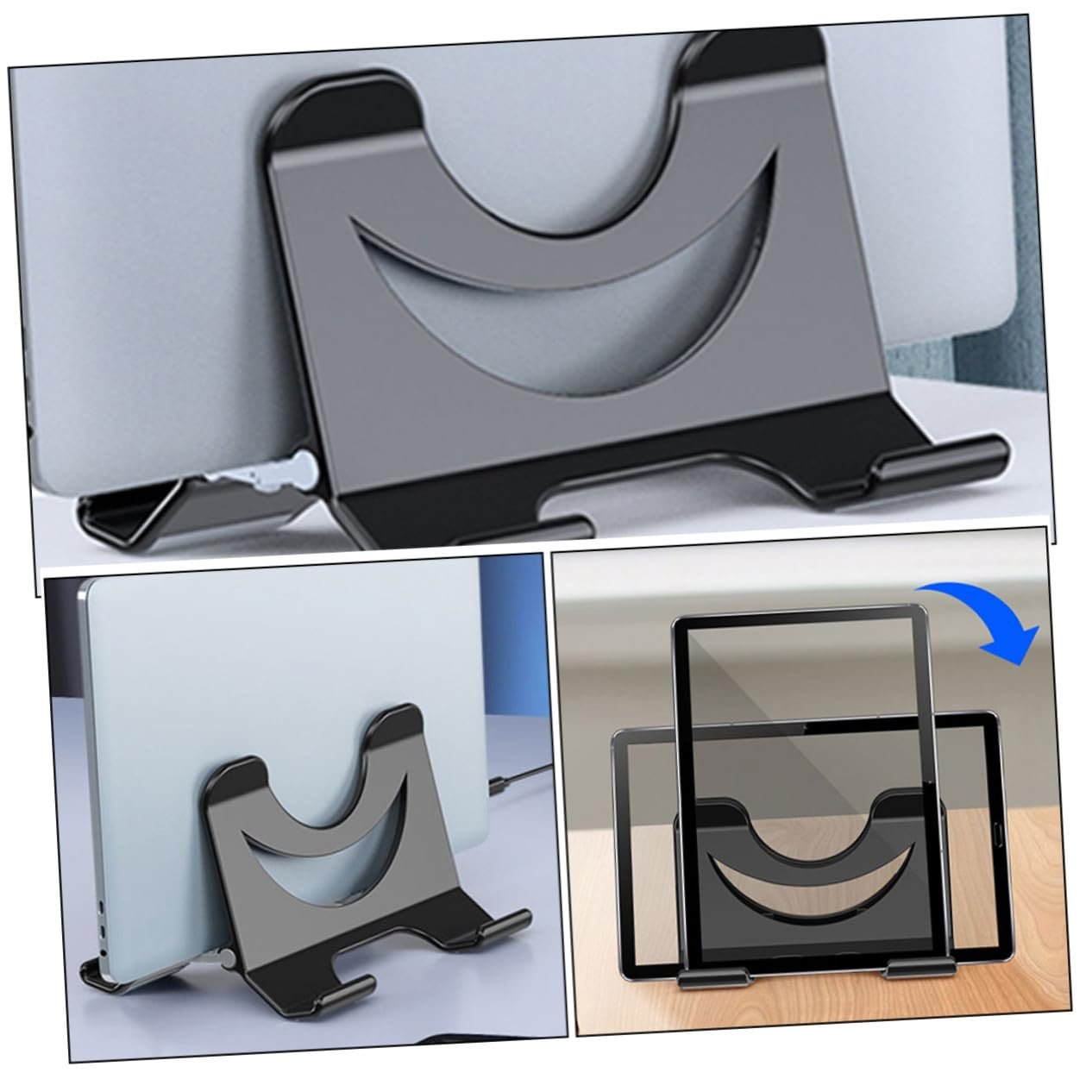 Вертикальна Підставка для Ноутбука Yardenfun з ABS та Силікону, Компактна та Стійка до Подряпин, фото №6 Вертикальна Підставка для Ноутбука Yardenfun з ABS та Силікону, Компактна та Стійка до Подряпин, фото №6