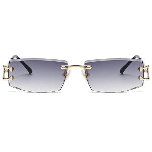 Сонцезахисні окуляри Прямокутні LIGOES Металеві Модні Без оправи UV400 Лінзи Захист від сонця synthetic.ua - Фото 1