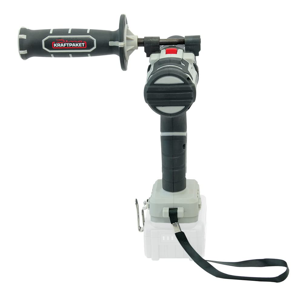 Ударная дрель Dino KRAFTPAKET 18V-75Nm Brushless Cordless Impact дрель, дрель, беспроводной шуруповёрт (-SOLO-) 13мм стальной быстрозажимной патрон 20+3 уровня 2-скорости, LED, бесщёточный двигатель, фото №3