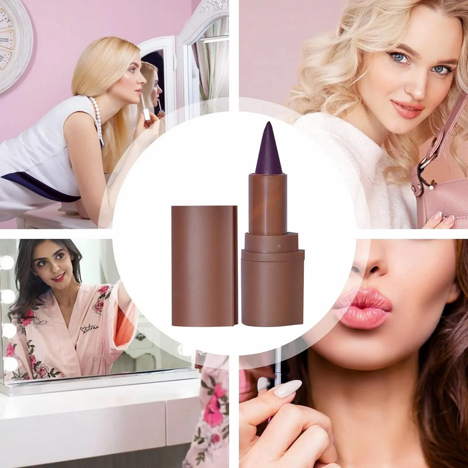 Помада та олівець для губ 2 в 1 Matte Cream Durable Waterproof, фото №6