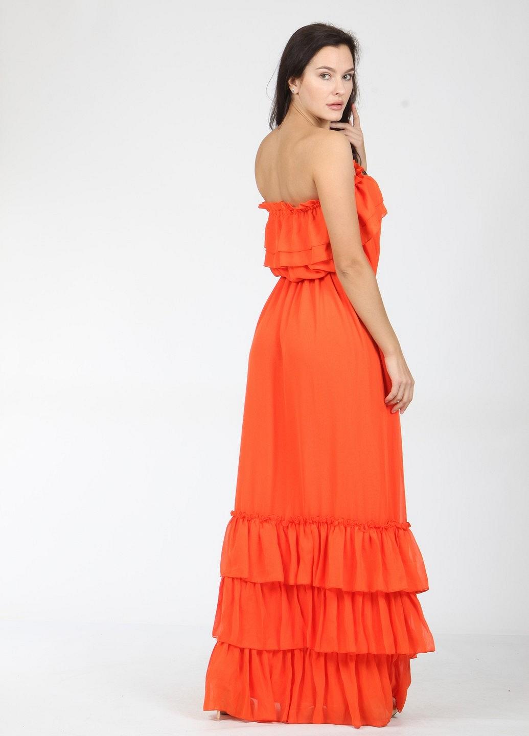 Платье MOZAH S Оранжевый (ND-926-1-Orange), фото №7