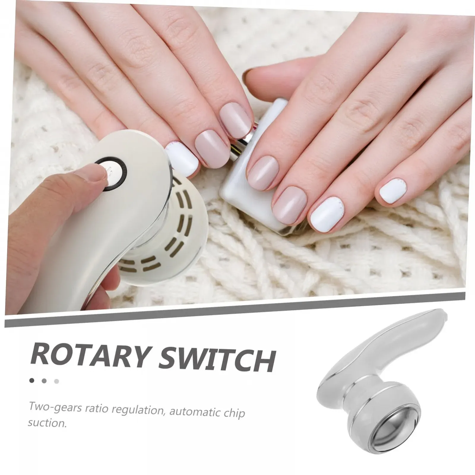 Электрический инструмент для педикюра Healvian, ABS, белый, фото №4 Электрический инструмент для педикюра Healvian, ABS, белый, фото №4