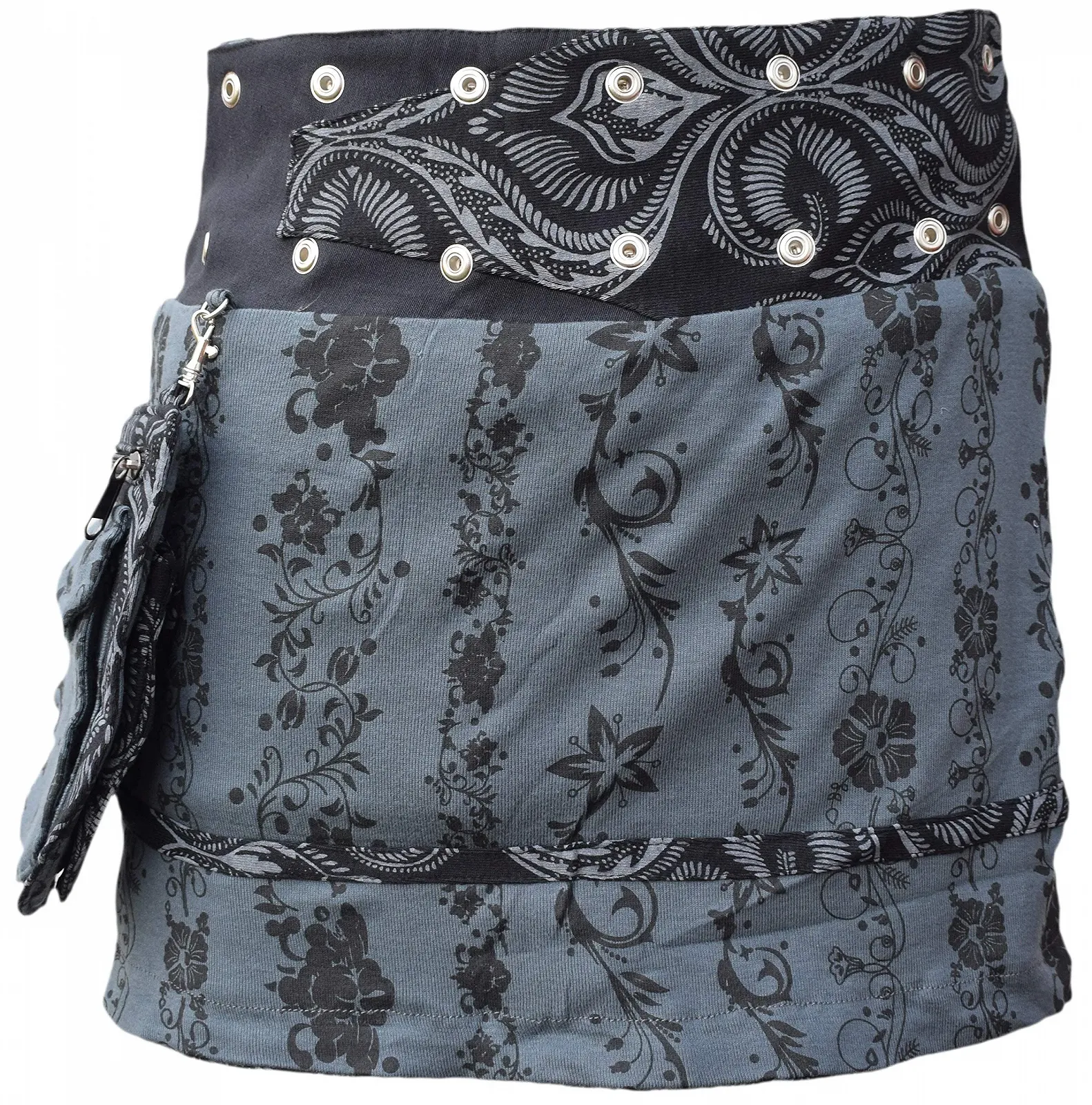 Спідниця Gheri Коротка Квіткова Знімна Кишеня Двостороння Бавовняна, фото №2